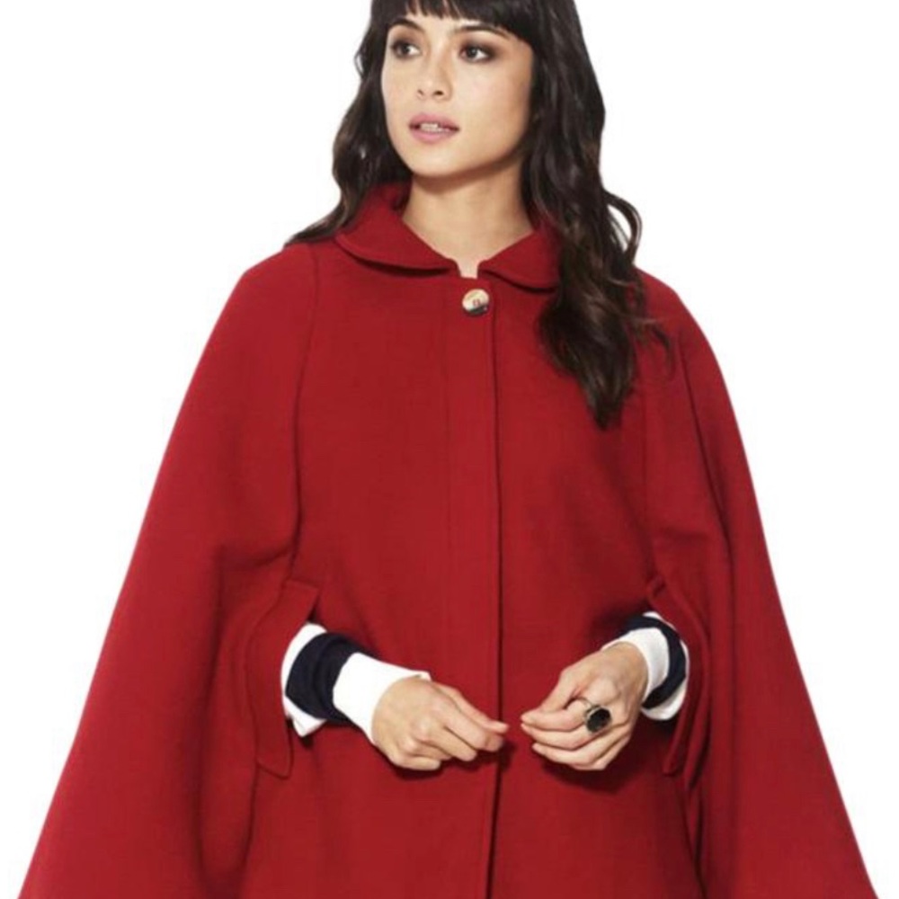 American Apparel Vintage Red Wool Cape